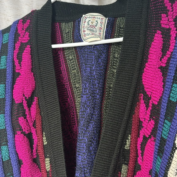 Vintage Forelli Multi- Colored acrylic XXL Sweater - Picture 5 of 10